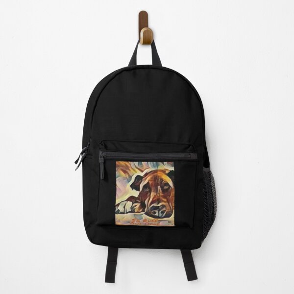 Item preview, Retro So Ruff Out Here Sad Dog Graphic Wall Art designed and sold by podguy.