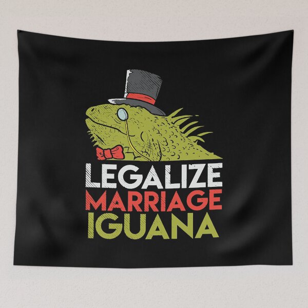 Item preview, Legalize Marriage Iguana  designed and sold by shopParadiseXOS.