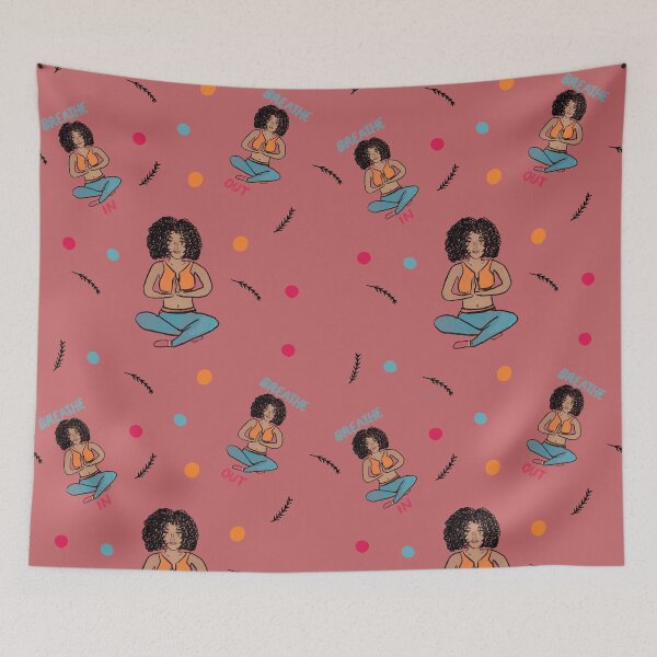 Item preview, Self care girl (pink) designed and sold by CurlyPaintbrush.