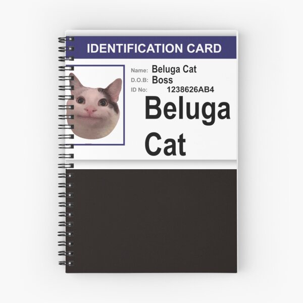 Item preview, Beluga Cat Identification Card Classic T-Shirt designed and sold by WADESUMNER.