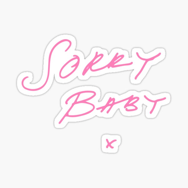 Item preview, sorry baby (pink) designed and sold by celerywoulise.