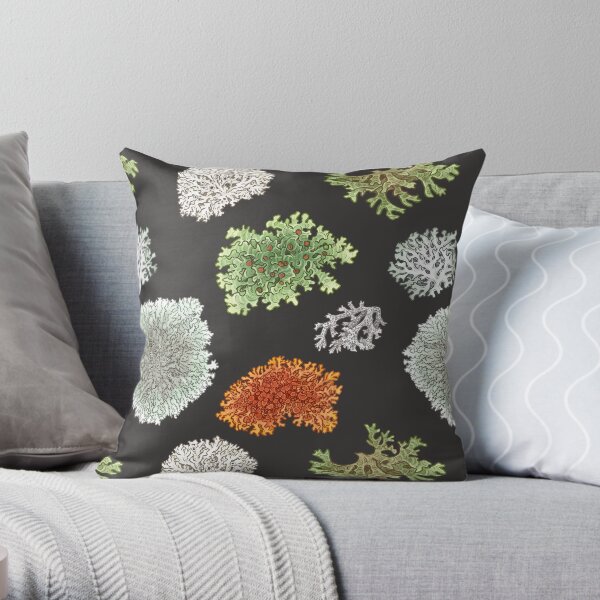 Lichen 3 Throw Pillow