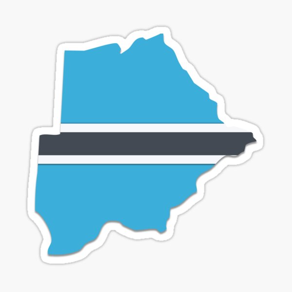 Vista previa del artículo con la obra «Botswana», diseñado y vendido por FlatFlags.