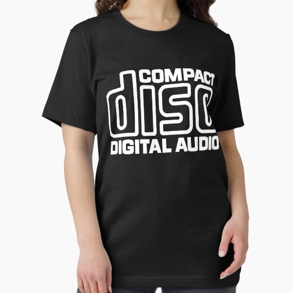 Item preview, Compact Disc (CD) digital audio authorized logo (white) Classic T-Shirt designed and sold by CEDRICSAUNDERS6.