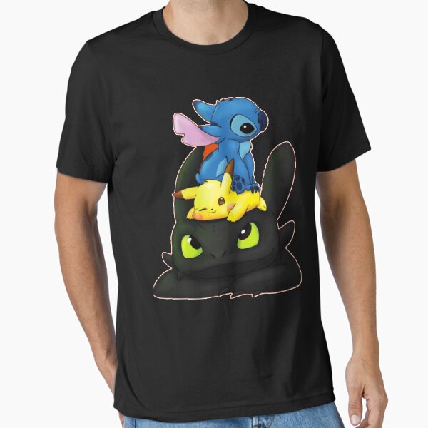 Vista previa del artículo con la obra «chibi puntada pi-ka &amperio; Desdentado Camiseta clásica», diseñado y vendido por WADESUMNER.