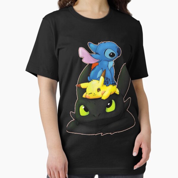 Artikel-Vorschau von Chibi Stich Pi-ka & Zahnloses klassisches T-Shirt, designt und verkauft von WADESUMNER.