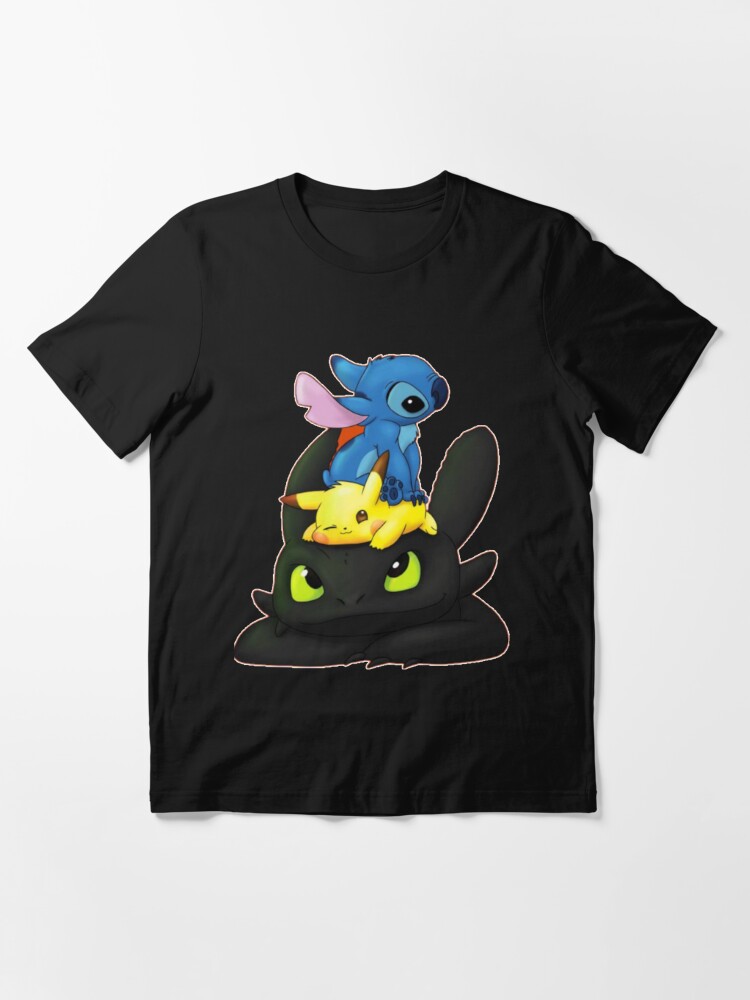 Chibi Stitch Pi ka Toothless Classic T Shirt Essential T Shirt