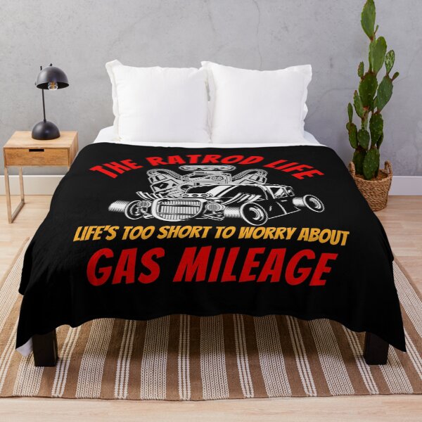Item preview, RatRod Life Life's Too Short To Worry About Gas Milage designed and sold by TheCrazyBear.