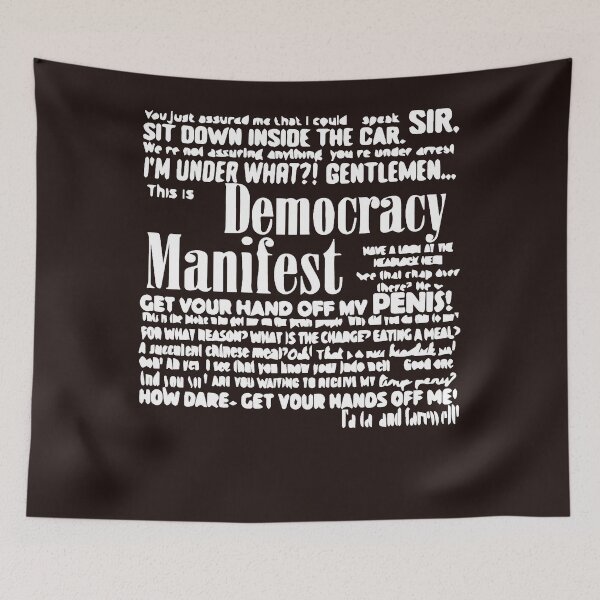 Item preview, Democracy Manifest Essential T-Shirt designed and sold by CEDRICSAUNDERS6.