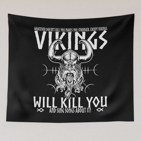 Item preview, Vikings Will Kill You And Sing Songs About It designed and sold by vinailionel.