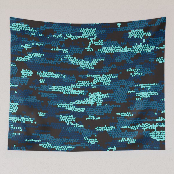 Item preview, Camo Pattern - Cyan Blue  designed and sold by Tshirtstory.