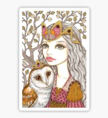 Sisterhood of the white owl Sticker