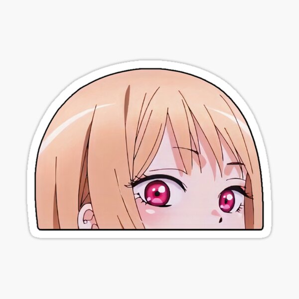 Kitagawa Marin peeker | My Dress Up Darling anime Sticker