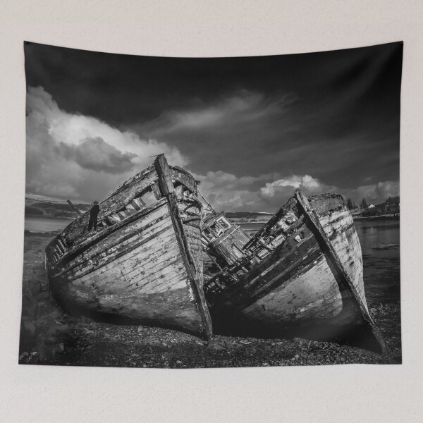 Item preview, Boats at Salen - Isle of Mull designed and sold by pwmoore.
