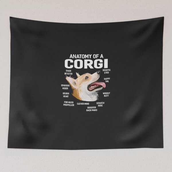 Item preview, Dogs 365 Anatomy of a Corgi Dog Funny Gift Sweatshirt designed and sold by augetjalegrei.