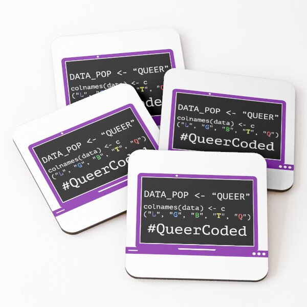 Item preview, LGBTQ coding #QueerCoded designed and sold by STEMphrases.