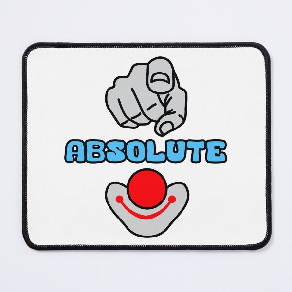 Item preview, You Absolute Clown Funny Meme Blue red Grey Text Design designed and sold by Raju-Creative.