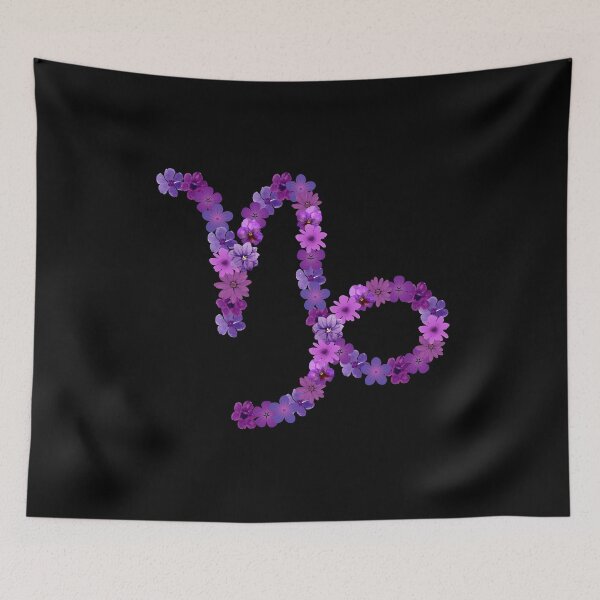 Item preview, Floral Capricorn Zodiac Symbol designed and sold by Hellofriendco.