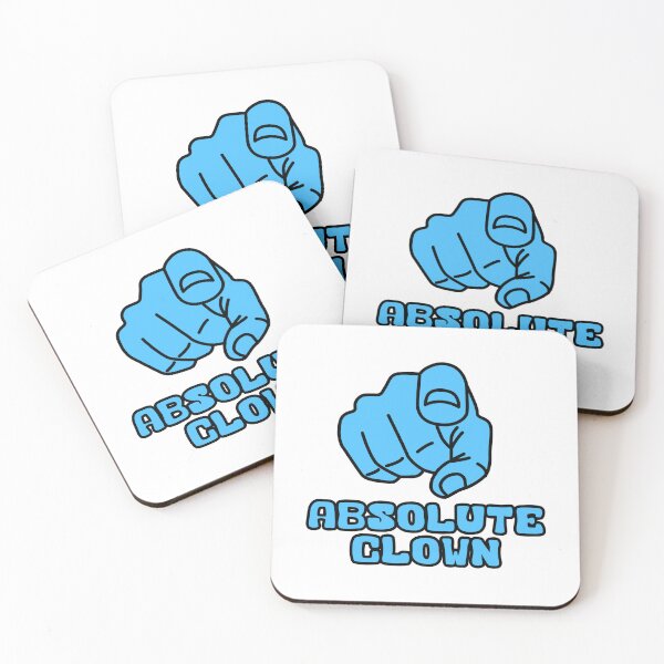 Item preview, You Absolute Clown Funny Meme Blue Text Design designed and sold by Raju-Creative.