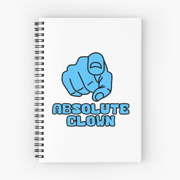 Item preview, You Absolute Clown Funny Meme Blue Text Design designed and sold by Raju-Creative.