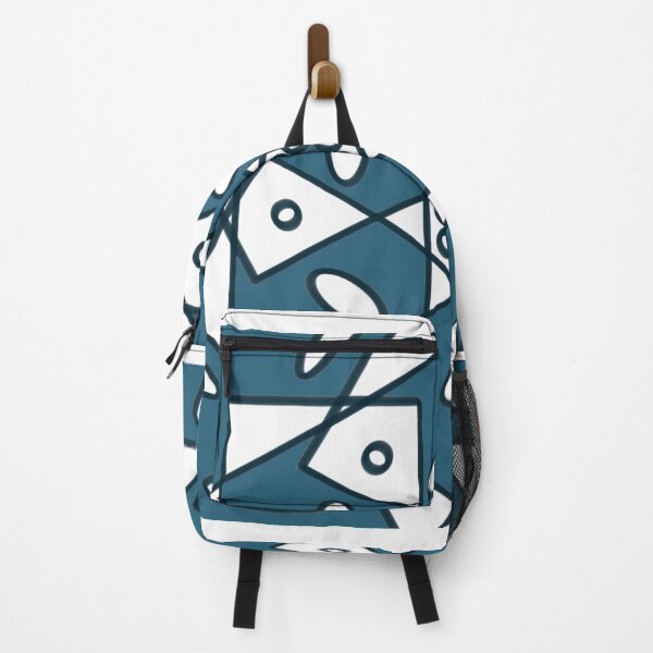 Item preview, Turquoise and White, Ovals and Rectangles Abstract Pattern, EZonTHEi designed and sold by EZonThei.