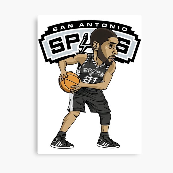 Tim Duncan San Antonio Poster Canvas Basketball Print 