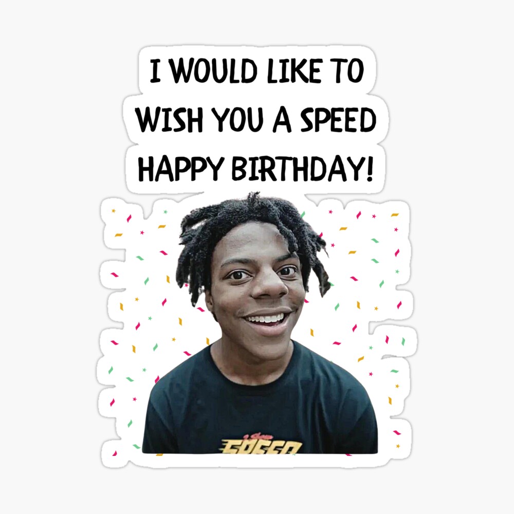 i show speed birthday gift card i show speed birthday gift card