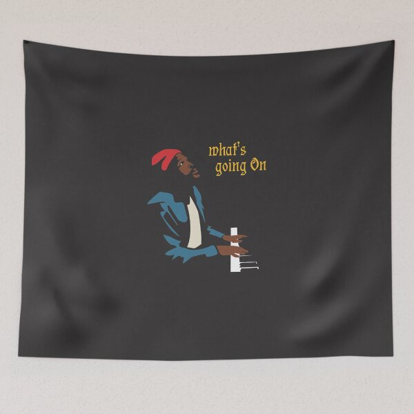 Item preview, Que se passe-t-il Vintage Marvin Gaye Music T-shirt classique designed and sold by mankusppy.
