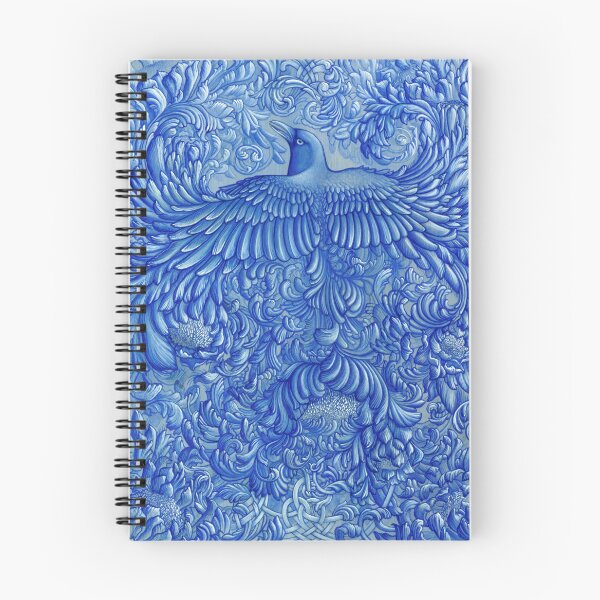 Item preview, Blue bowerbird painting 1 of 2 designed and sold by Ruth Cadioli.