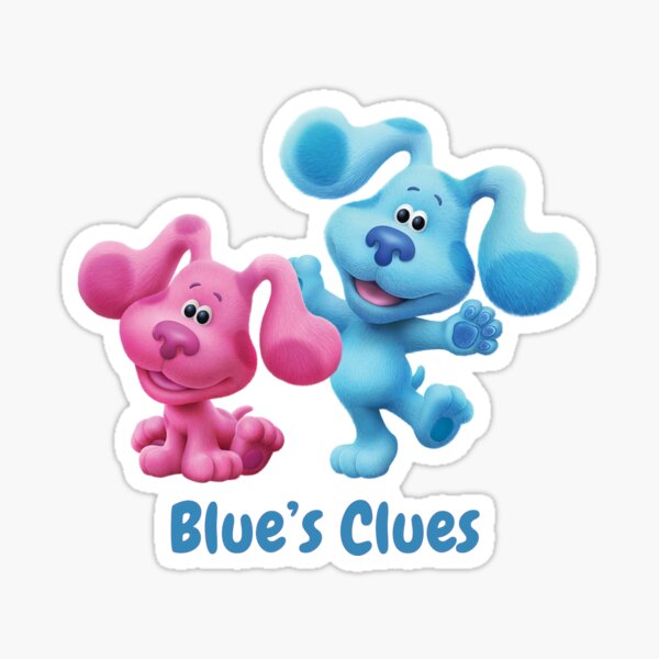 Pistas de Blues Magenta y azul Pistas divertidas del azul Regalo Pegatina