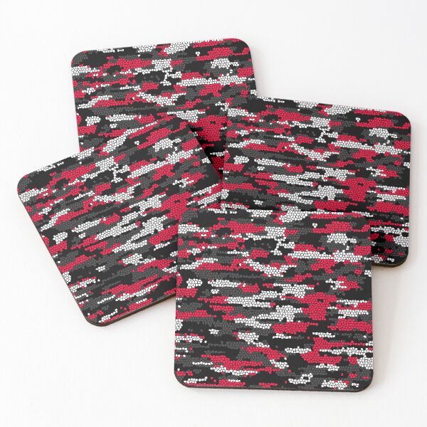 Item preview, Camo Pattern - Red Black Silver  designed and sold by Tshirtstory.