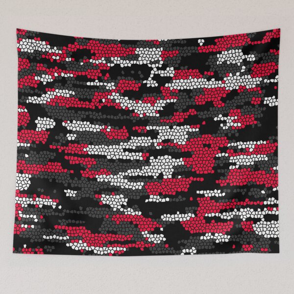 Item preview, Camo Pattern - Red Black Silver  designed and sold by Tshirtstory.