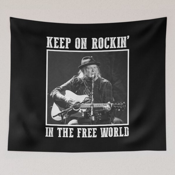 Item preview, Neil Keep On Rockin' In The Free World designed and sold by LineRoed.