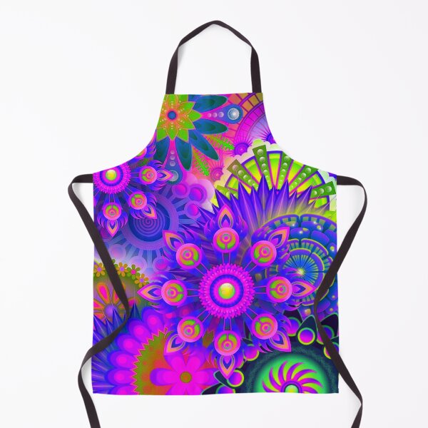 Item preview, Purple Retro Inspired Floral Mandala designed and sold by TotallyRetroArt.
