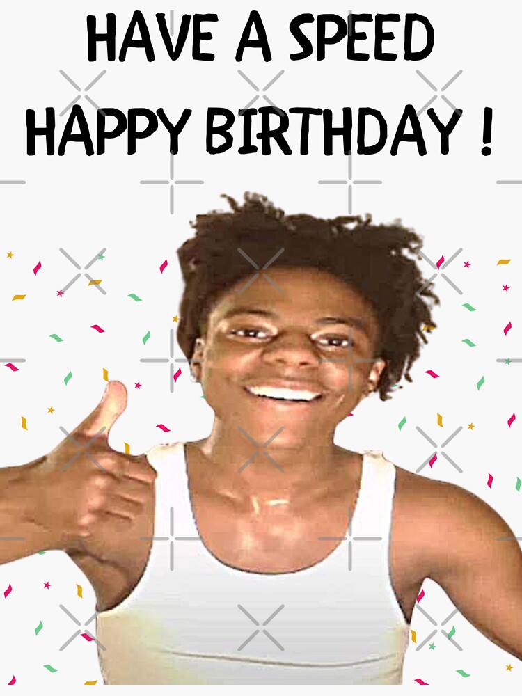 “i show speed birthday gift card” Sticker by freestylestore | Redbubble