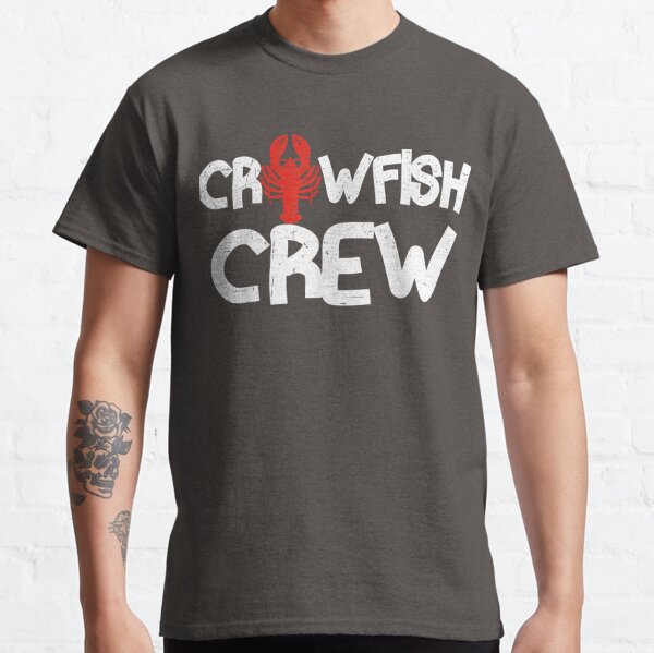 Crawfish Boil Crew Vintage T-Shirt, Funny Crawfish Pun Gift, Cooking Seafood Pot Chef, Fishing Fisherman Present, Mothers Day Fathers Day