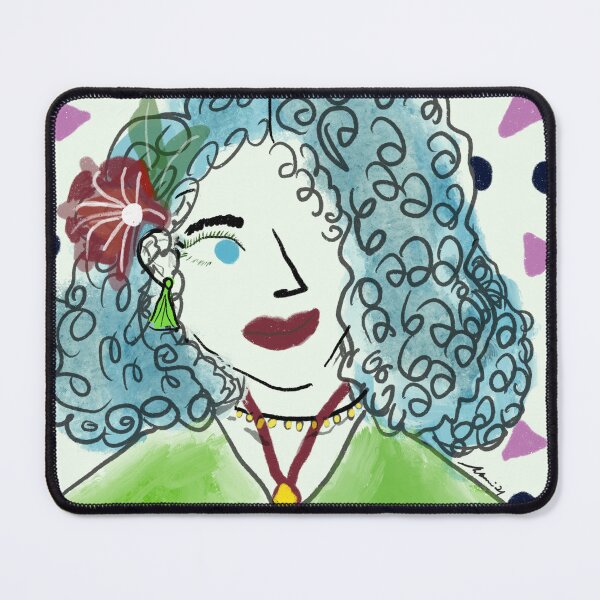 Item preview, Neon Curly Girl Art Print designed and sold by CurlyPaintbrush.