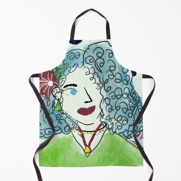 Item preview, Neon Curly Girl Art Print designed and sold by CurlyPaintbrush.