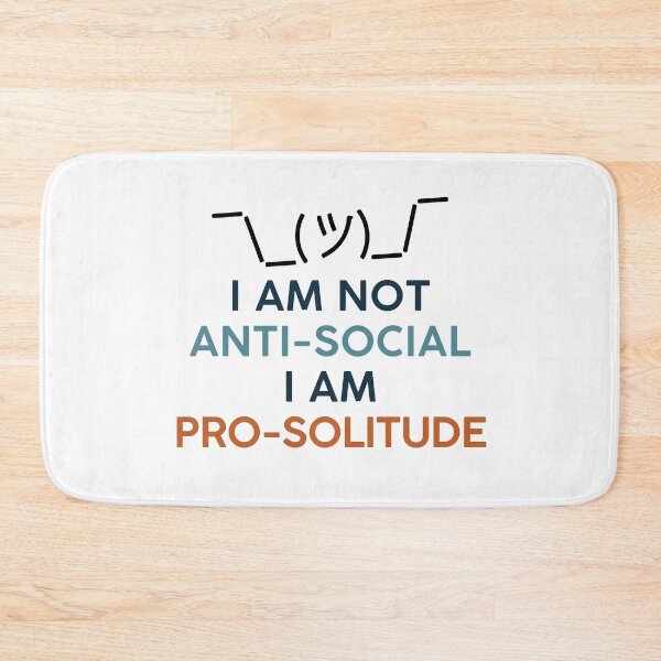 Item preview, I'm not anti-social I'm pro solitude. Introvert Solitary designed and sold by alltheprints.