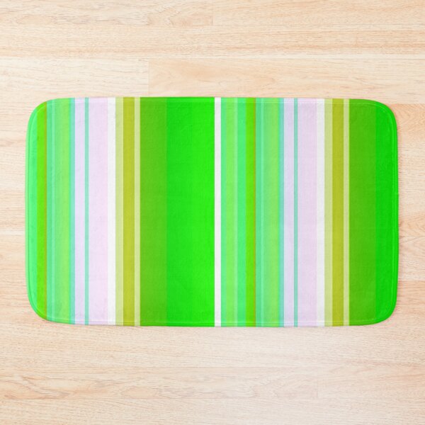 Item preview, Green and white vertical striped designed and sold by lausn.