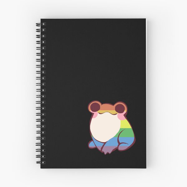 Item preview, Chibi Rainbow Pride Frog (Black Backgrounds) designed and sold by MiaChanz.