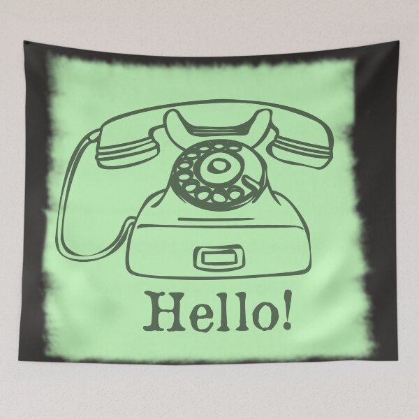 Item preview, Hello!/ Traditional landline telephone designed and sold by VeenaNair23.