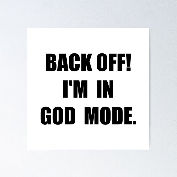 Item preview, God Mode designed and sold by TheBestStore.