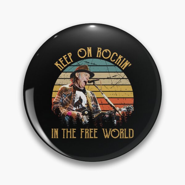 Item preview, Neil Keep On Rockin' In The Free World Vintage designed and sold by LineRoed.
