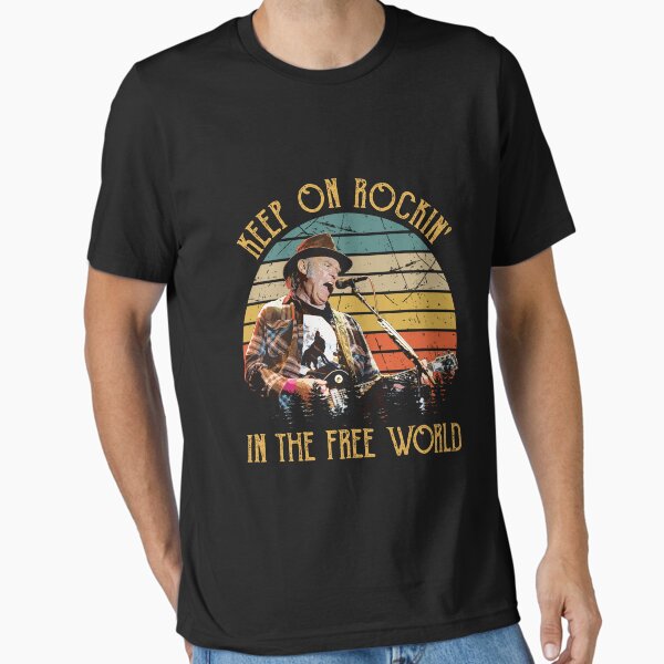 Item preview, Neil Keep On Rockin' In The Free World Vintage designed and sold by LineRoed.