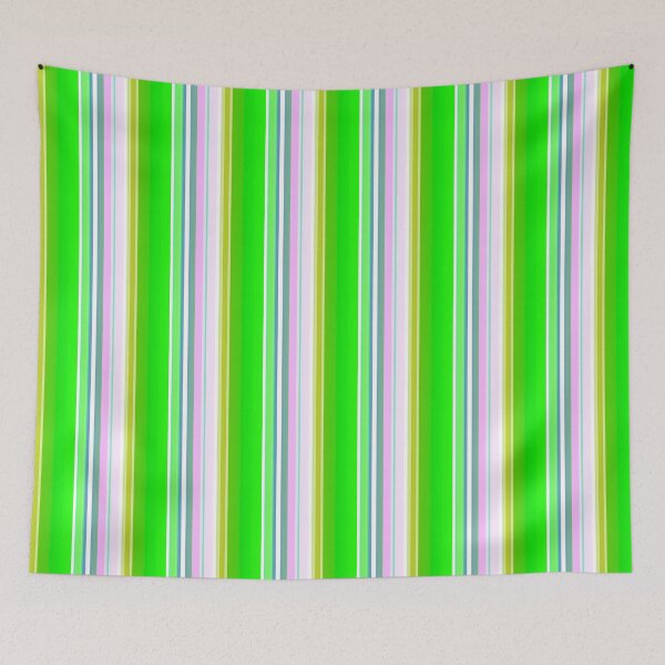 Item preview, Green and white vertical striped - green color designed and sold by lausn.