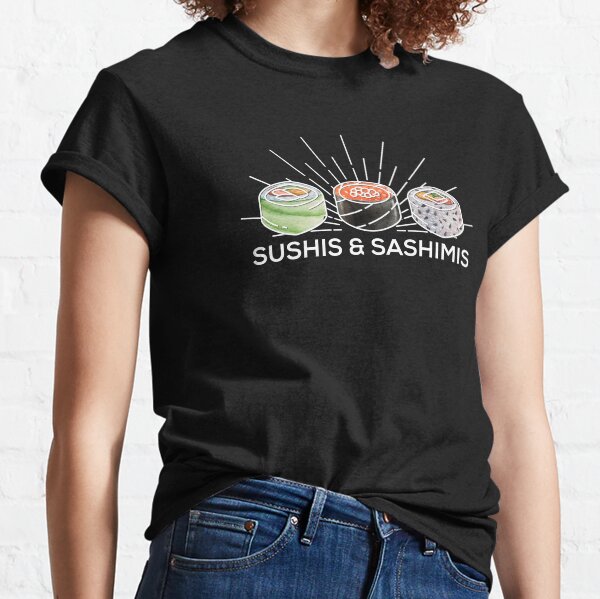 Vista previa del artículo con la obra «Sushis y Sashimis minimalistas - Letterkenny», diseñado y vendido por PincGeneral.