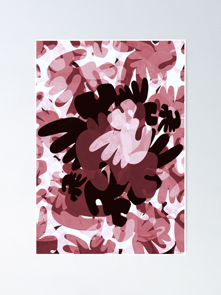 "MODERN ABSTRACT EXPRESSIONIST ARTBLACK WHITE AND BROWN PRIMITIVE ART