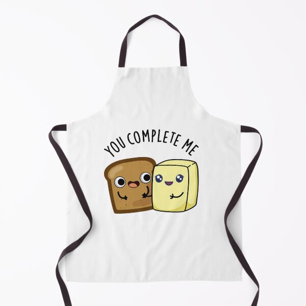 Item preview, You Complete Me Funny Bread Butter Puns designed and sold by punnybone.