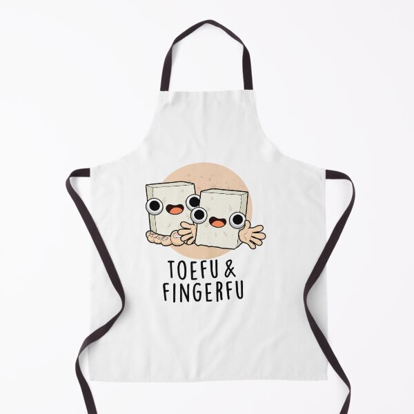 Item preview, Toefu Fingerfu Funny Food Tofu Puns  designed and sold by punnybone.